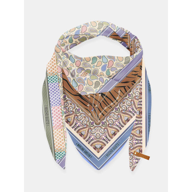 Mucho Gusto ® sjaal st. tropez bruine tigerprint MUCHO GUSTO® Sjaal St. Tropez Bruine Tigerprint large