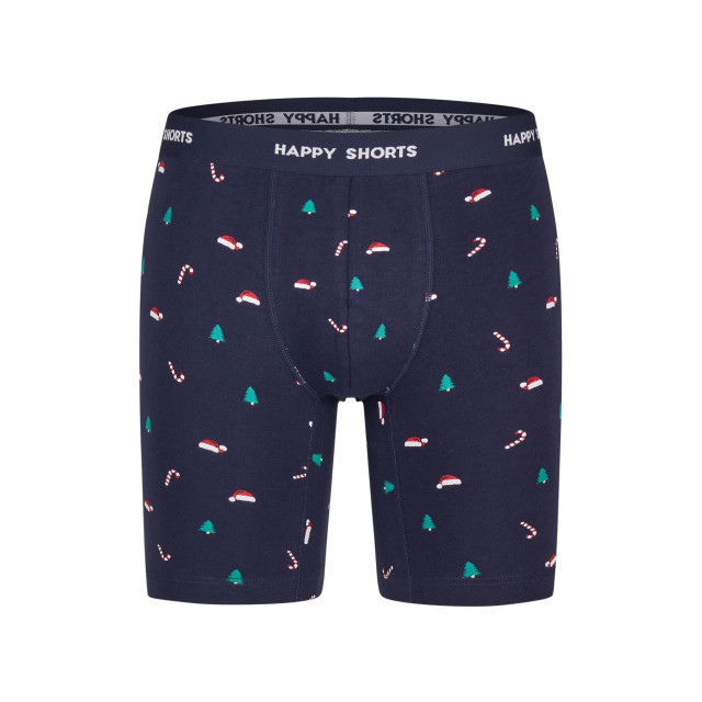Happy Shorts Kerst boxershorts heren met lange pijpen boxer briefs 2-pack groen/blauw HS-JL-1074 large