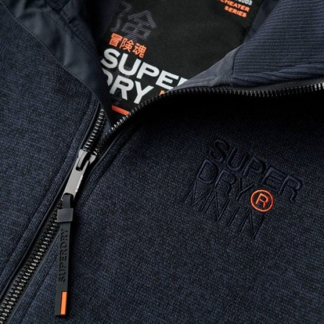 Superdry Bonded knitted zip hood2 navy 5511.37.0007 large