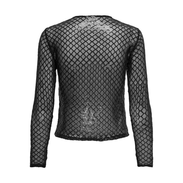 Jacqueline de Yong Jdyhubby ls mesh sequins top jrs - 4389.80.0371 large