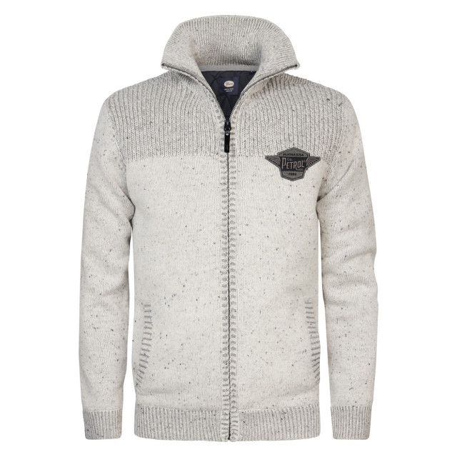 Petrol Industries M-3040-kwc226 knitwear cardigan off-white 5249.02.0006 large