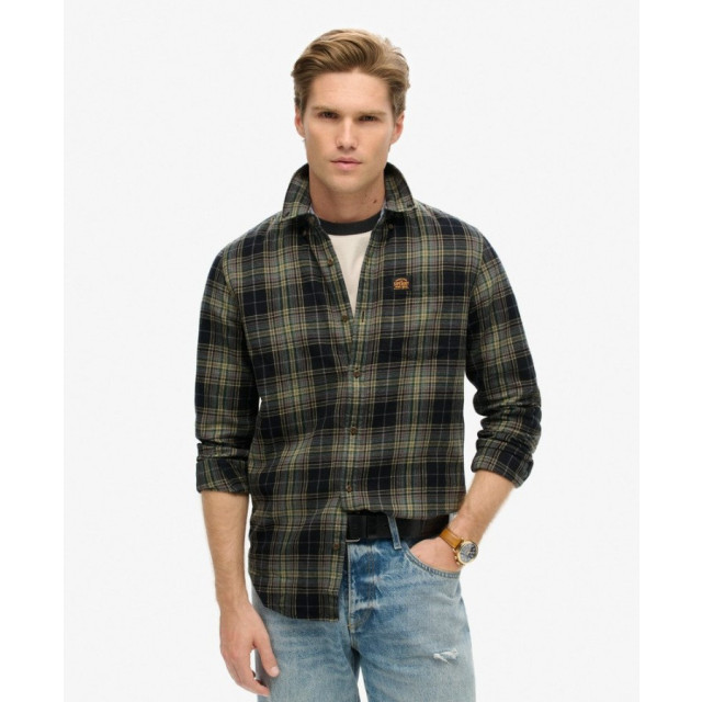 Superdry M4010727a lumberjack check shirt 9yl black   - super 9YL Black/M4010727A Lumberjack Check large