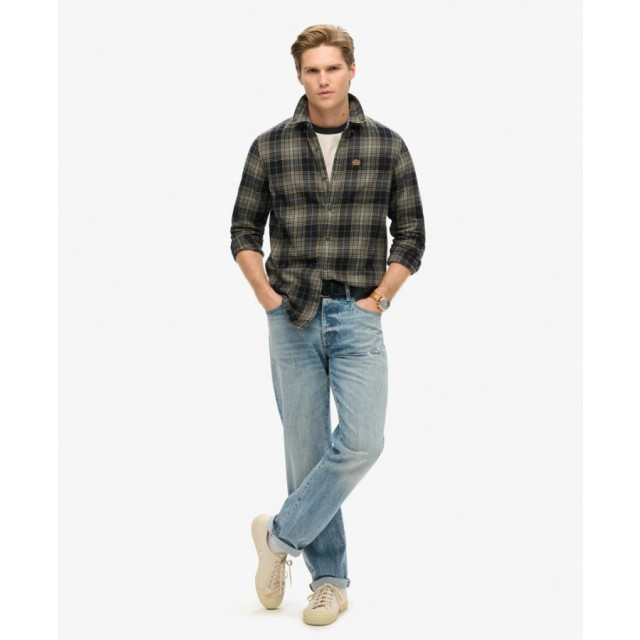 Superdry M4010727a lumberjack check shirt 9yl black   - super 9YL Black/M4010727A Lumberjack Check large