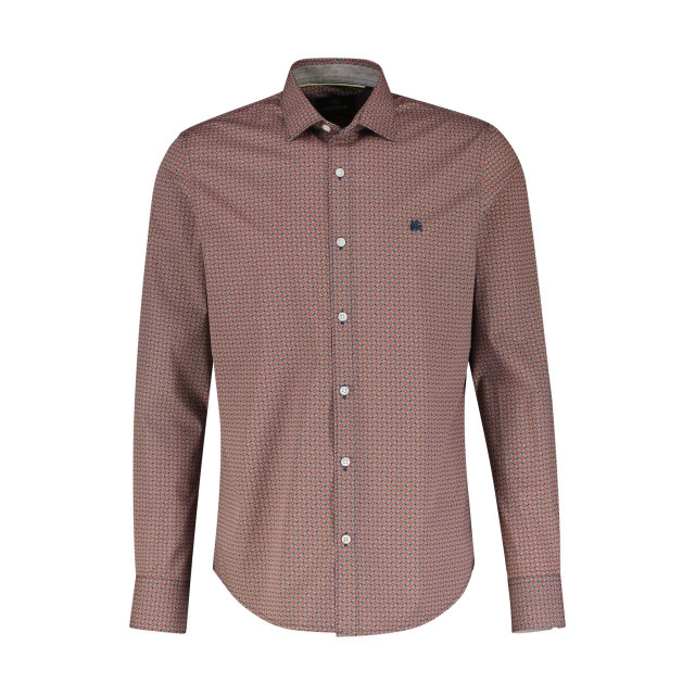 Lerros Heren overhemd 24o1373 966 spicy orange Lerros overhemd 24O1373 966SpicyOrange large