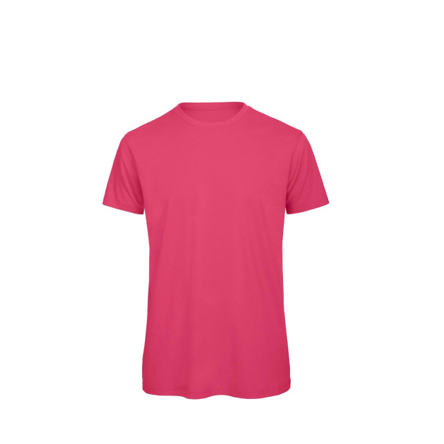 B and C B&c heren favoriete organic cotton crew t-shirt UTFK127_fuchsia large