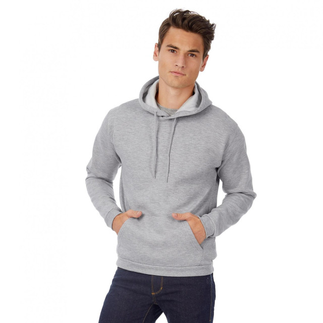 B and C B&c volwassenen unisex id. 203 50/50 sweatshirt met kappen UTFK156_heathergrey large