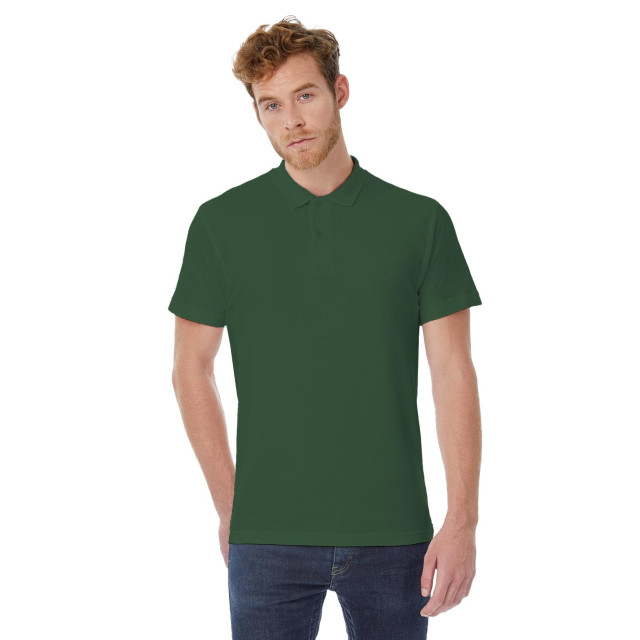 B and C B&c id.001 heren poloshirt met korte mouwen UTFK112_bottlegreen large