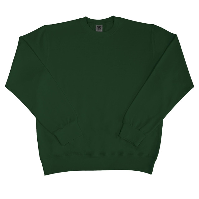 SG Heren lange mouw crew nek sweatshirt top UTFK769_bottlegreen large