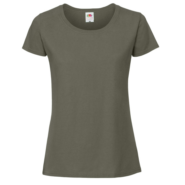 Fruit of the Loom Dames ringspun premium t-shirt UTFK1409_deepgreen large