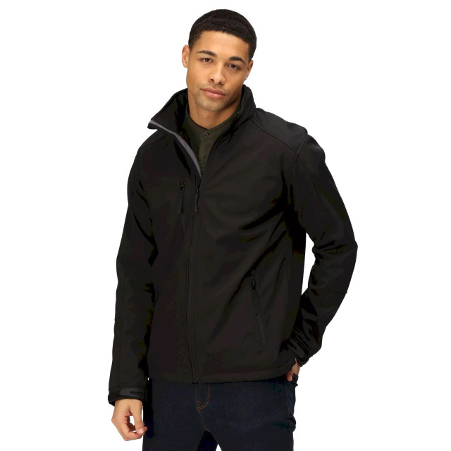 Regatta Reid mens softshell windbestendig waterafstotend jasje UTFK541_black large
