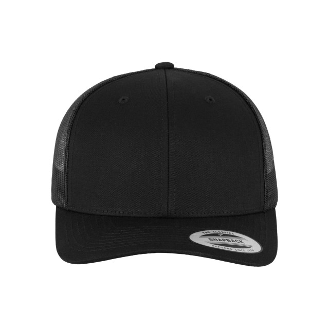 Flexfit Unisex retro trucker cap voor volwassenen UTFK1499_black large