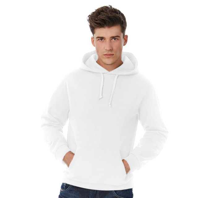 B and C B&c volwassenen unisex id. 203 50/50 sweatshirt met kappen UTFK156_white large