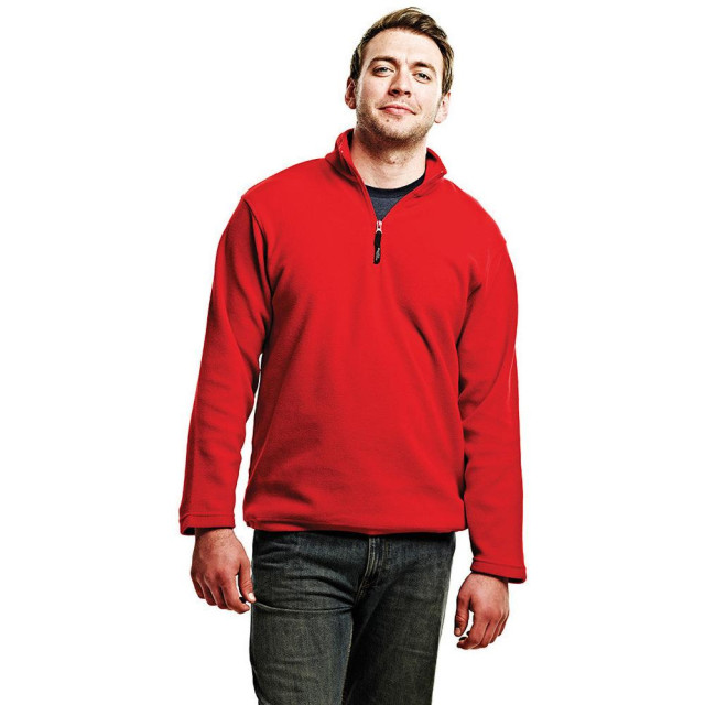 Regatta Heren micro zip neck fleece top (170 gsm) UTFK548_classicred large