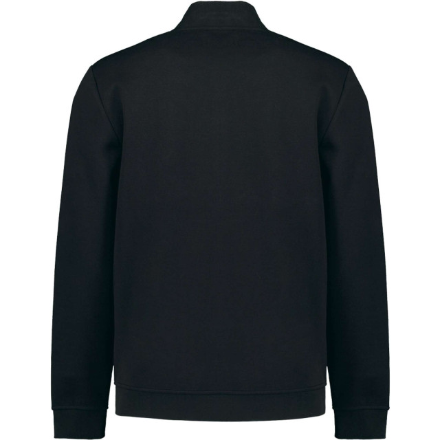 No Excess Sweater full zipper pique bomber black N1006-020 large