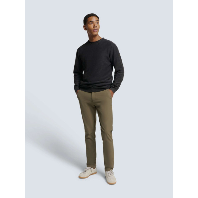 No Excess Pullover crewneck garment dyed + st black N2101-020 large