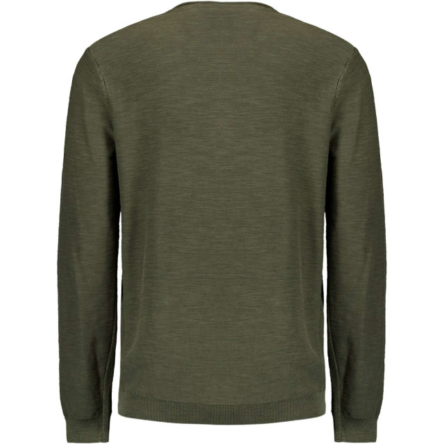 No Excess Pullover crewneck garment dyed + st dark moss N2101-186 large