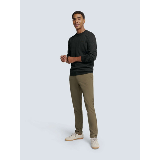 No Excess Pullover crewneck 2 coloured melang dark grey N2180-023 large