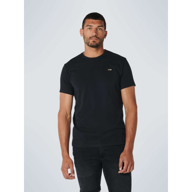 No Excess T-shirt crewneck solid basic black N3401-020 large