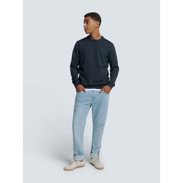 No Excess Pullover crewneck 2 coloured melang night N2180-078 large