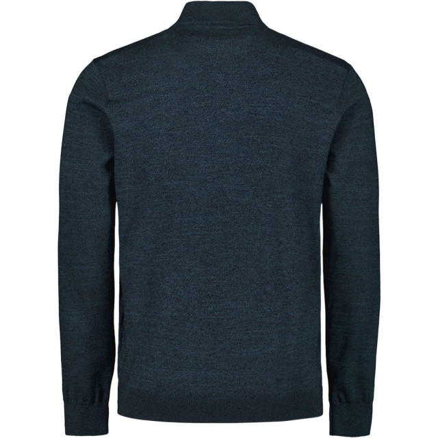 No Excess Pullover half zip 2 coloured melang navy N2185-037 large