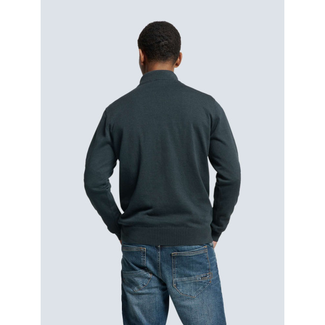 No Excess Pullover half zip 2 coloured melang night N2185-078 large