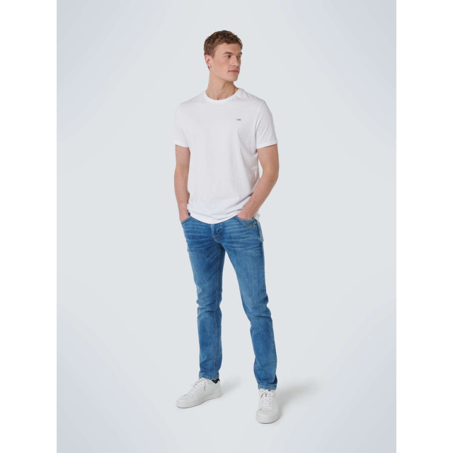 No Excess T-shirt crewneck solid basic white N3401-010 large