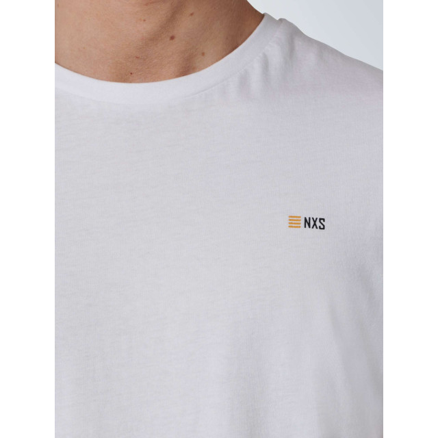 No Excess T-shirt crewneck solid basic white N3401-010 large