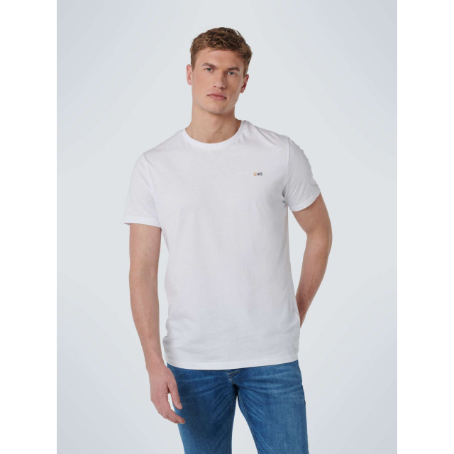 No Excess T-shirt crewneck solid basic white N3401-010 large