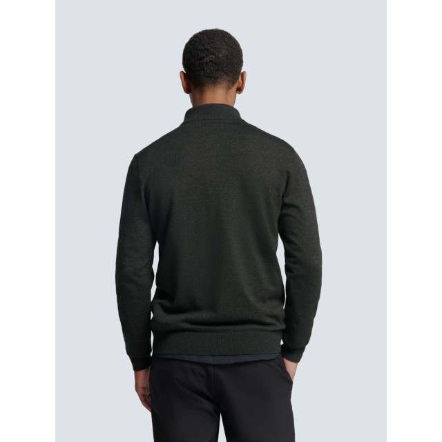 No Excess Pullover half zip 2 coloured melang dark grey N2185-023 large