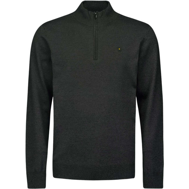 No Excess Pullover half zip 2 coloured melang dark grey N2185-023 large