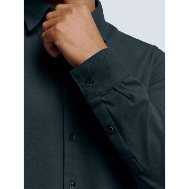 No Excess Shirt jersey pique stretch night N4186-078 large