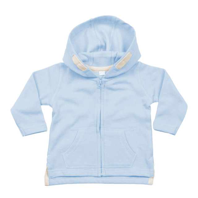 Babybugz Hoodie met volledige rits voor baby's UTFK1573_dustyblue large