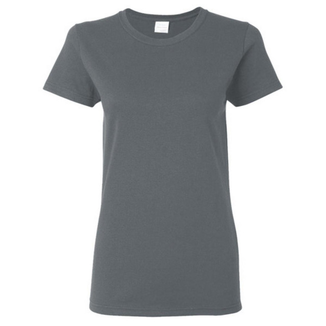 Gildan Dames zware katoenen missy fit korte mouwen t-shirt UTFK393_darkheather large