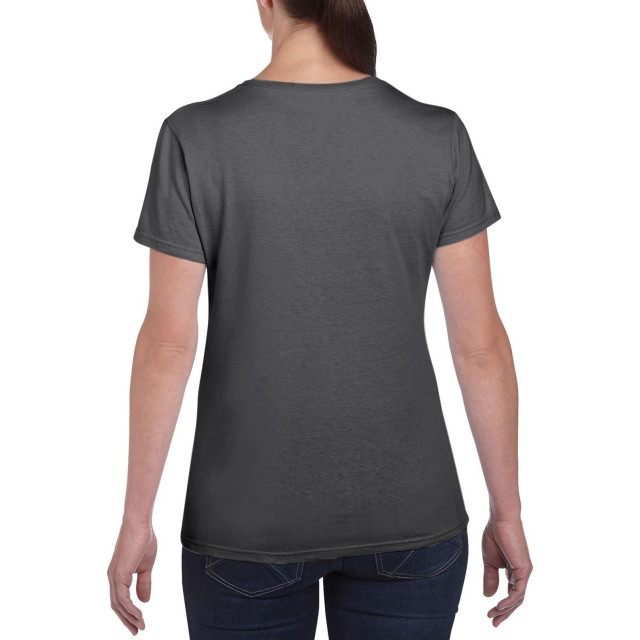 Gildan Dames zware katoenen missy fit korte mouwen t-shirt UTFK393_darkheather large