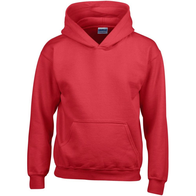 Gildan Zware blend childrens unisex hooded sweatshirt top / hoodie UTFK388_red large