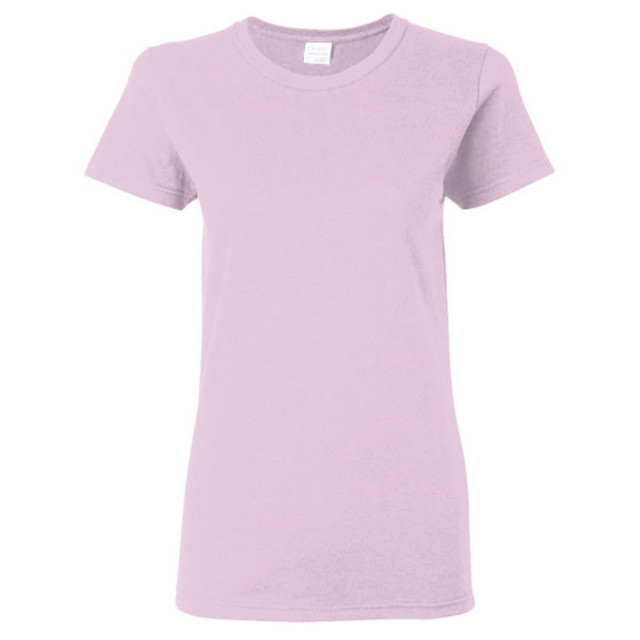 Gildan Dames zware katoenen missy fit korte mouwen t-shirt UTFK393_lightpink large