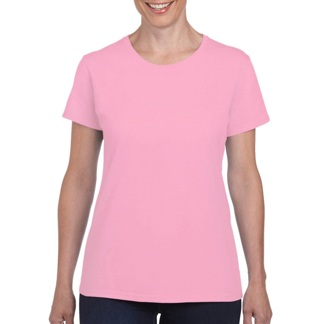 Gildan Dames zware katoenen missy fit korte mouwen t-shirt UTFK393_lightpink large