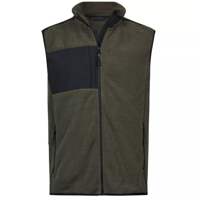 Tee Jays Heren mountain fleece body warmer UTFK1223_deepgreenblack large