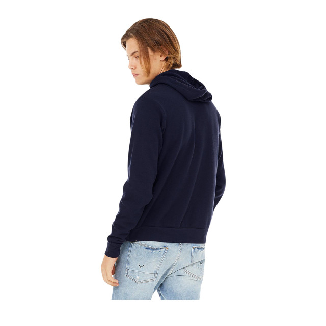 Bella + Canvas Unisex pullover polycotton fleece hooded sweatshirt / hoodie UTFK294_navyblue large