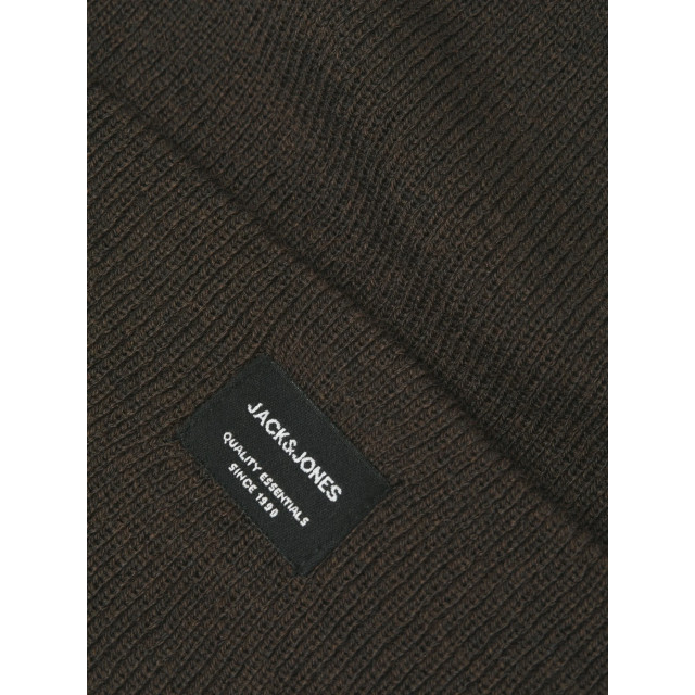 Jack & Jones Heren muts jacdna beanie chocolade 12092815-Chocolate large
