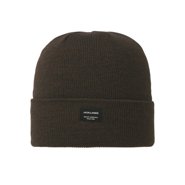 Jack & Jones Heren muts jacdna beanie chocolade 12092815-Chocolate large