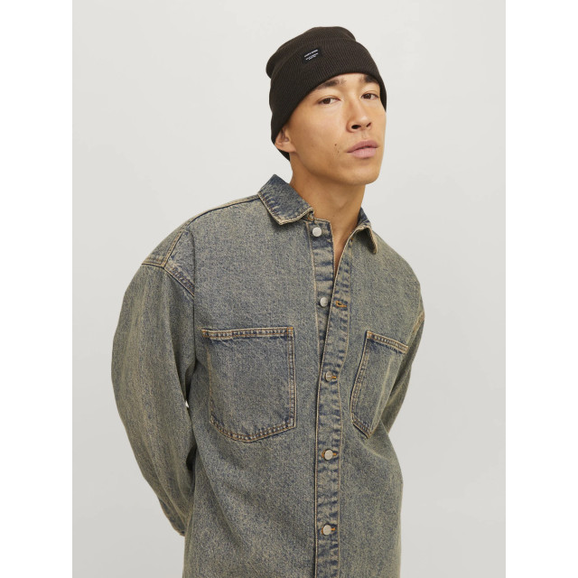 Jack & Jones Heren muts jacdna beanie chocolade 12092815-Chocolate large