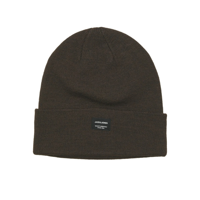 Jack & Jones Heren muts jacdna beanie chocolade 12092815-Chocolate large