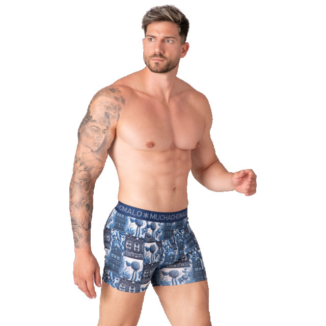 Muchachomalo Men 10-pack boxer short print/ print/purple/blu heren boxers Print/Purple/Blu/Men 10-Pack Boxer Short Print/ large