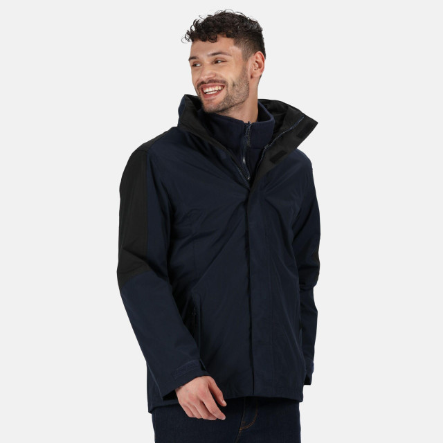 Regatta Verdediger iii 3-in-1 waterdicht winddicht jasje / prestatiejasje UTFK530_navyblack large