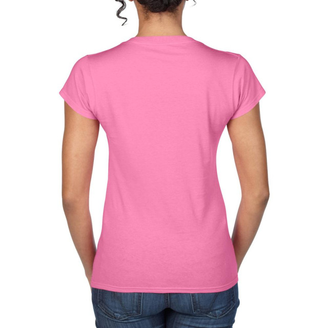 Gildan Dames zachte stijl korte mouw v-hals t-shirt UTFK400_azalea large