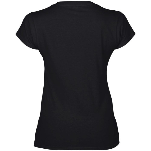 Gildan Dames zachte stijl korte mouw v-hals t-shirt UTFK400_black large