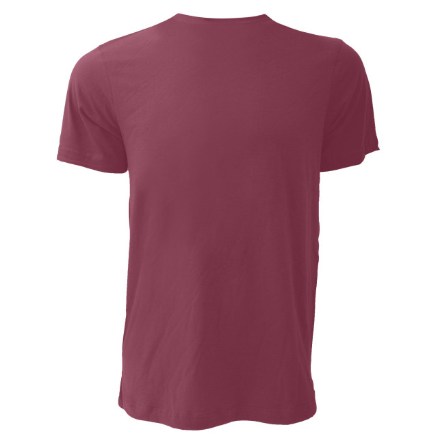 Bella + Canvas Canvas unisex jersey crew t-shirt met hals / heren t-shirt met korte mouwen UTFK269_maroon large