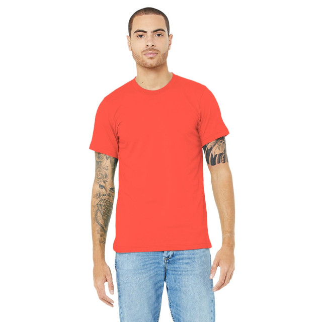 Bella + Canvas Canvas unisex jersey crew t-shirt met hals / heren t-shirt met korte mouwen UTFK269_poppy large