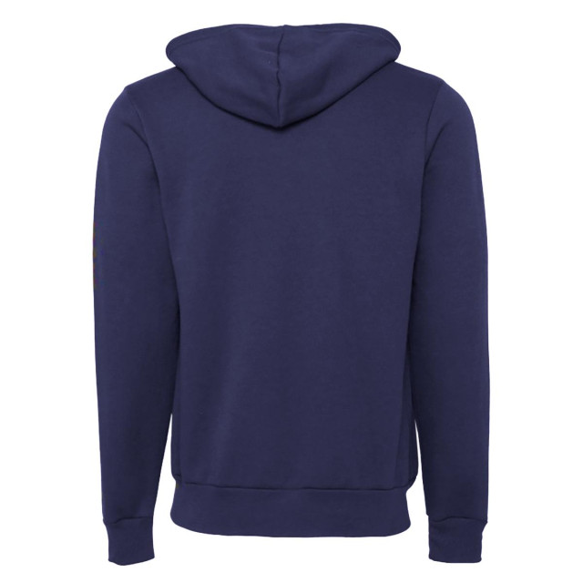 Bella + Canvas Canvas unixex zip-up polycotton fleece hooded sweatshirt / hoodie UTFK298_navyblue large